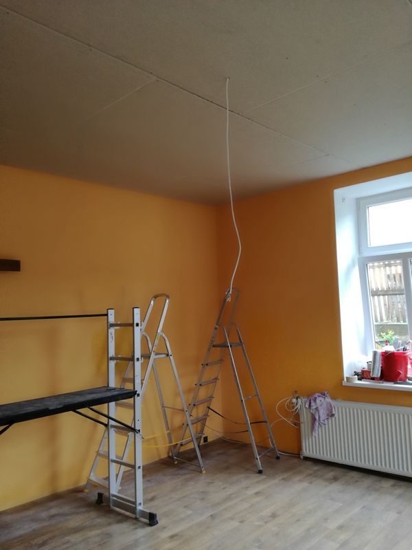 Snižování stropů sádrokartonem